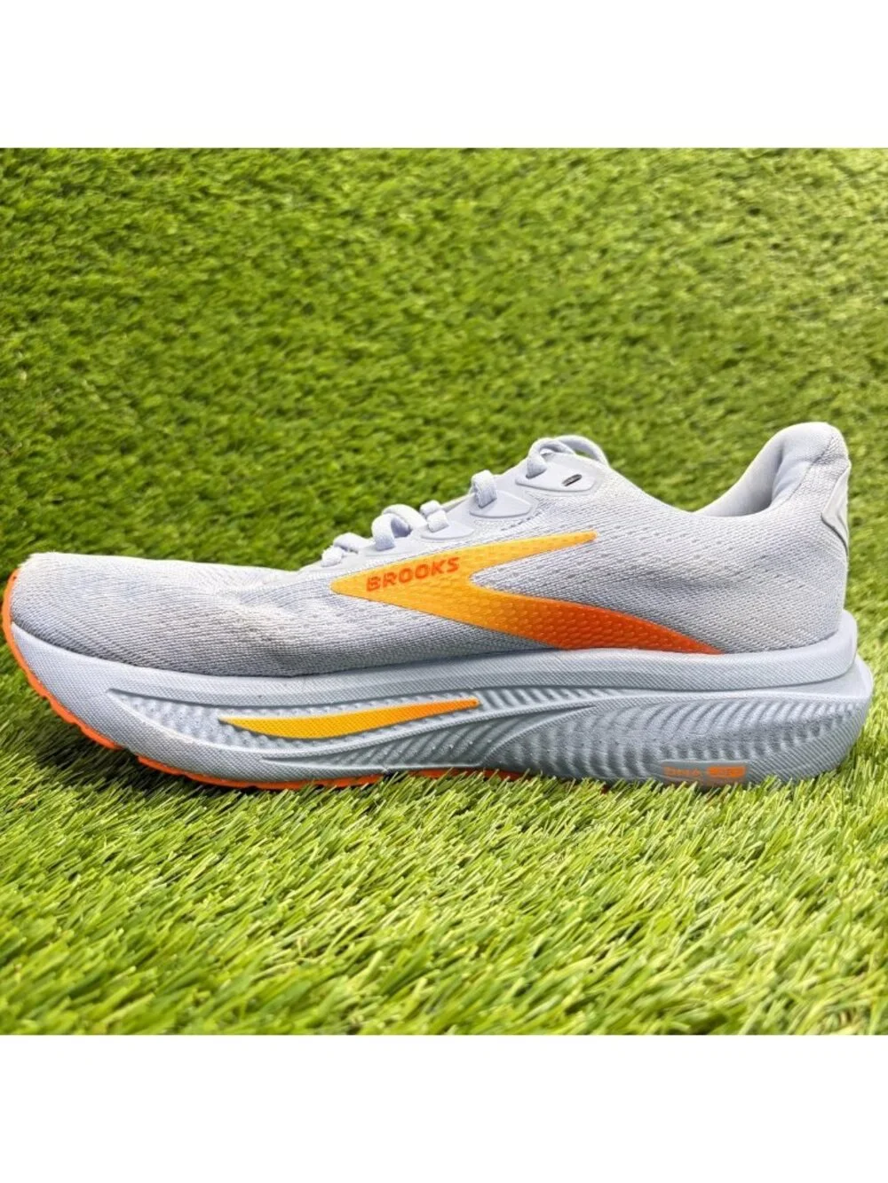Brooks Ghost 17 Womens Size 9.5 Blue Orange Athletic Running Shoes Sneakers
